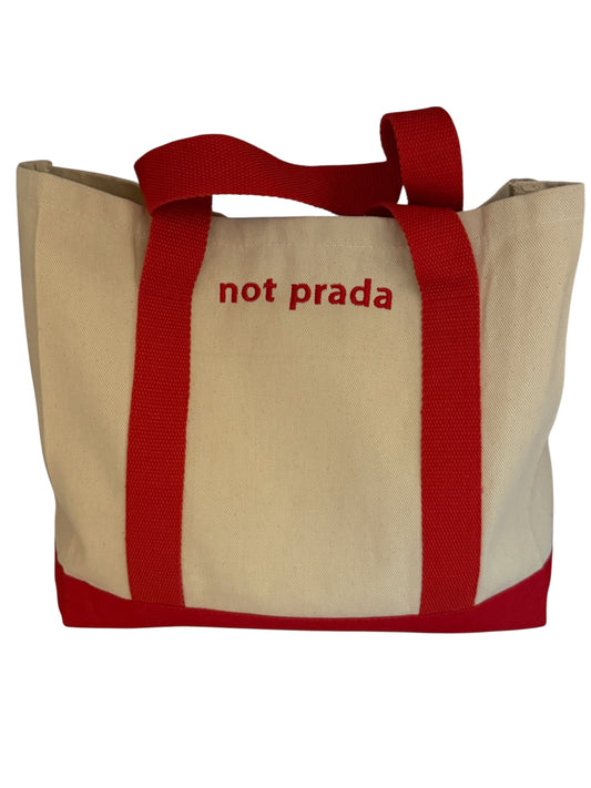 The Cheeky Carry-All BOAT Tote "NOT PRADA" image 0