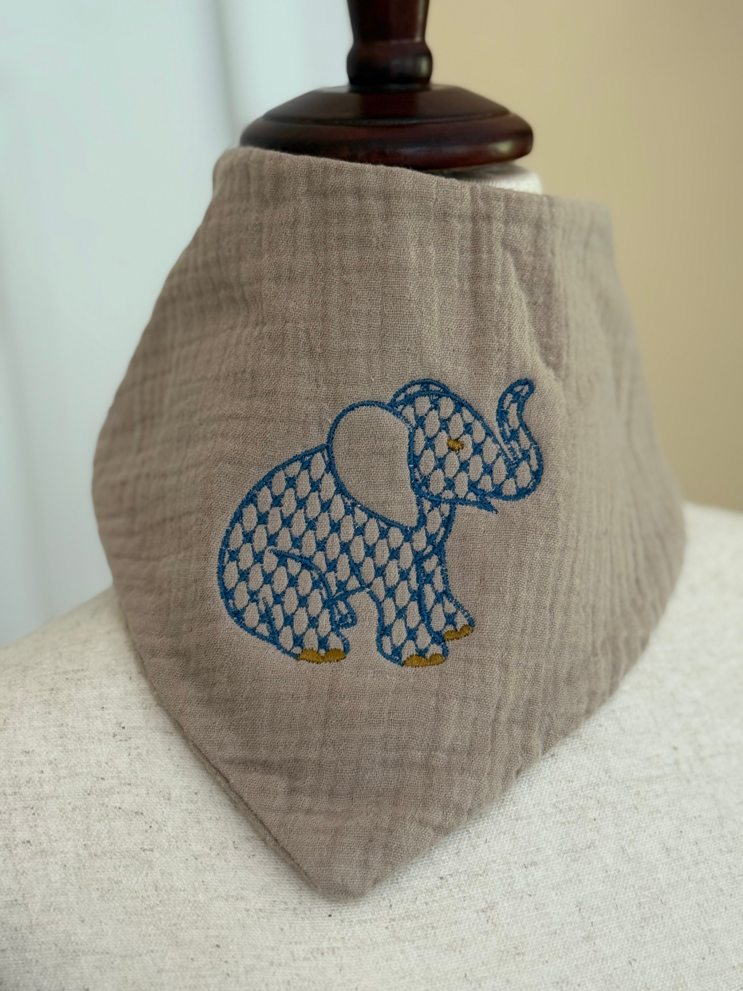 Embroidered Baby Bandana Bib image 4