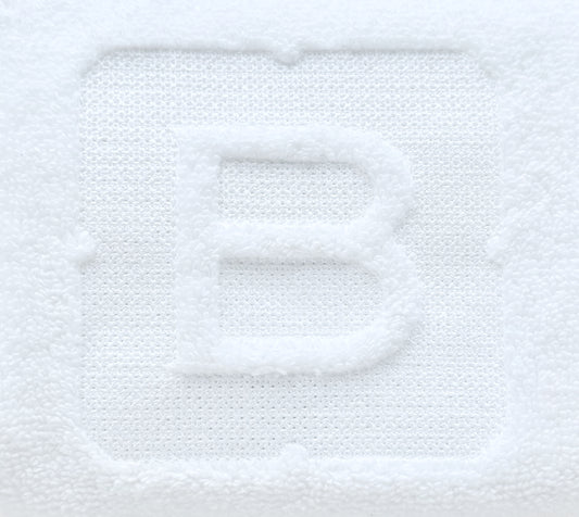 Embossed Monogram Bath Towels image 0