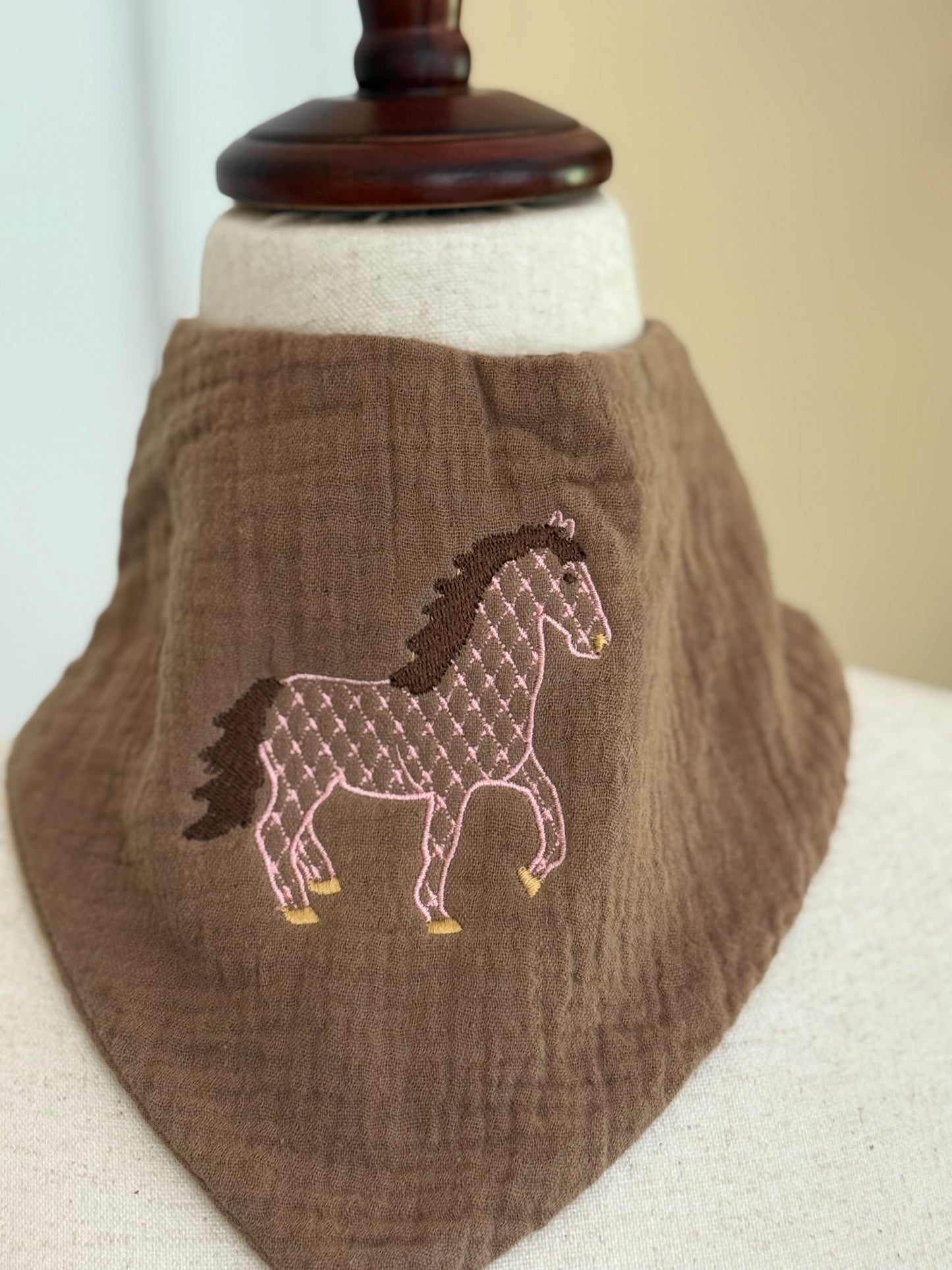 Embroidered Baby Bandana Bib