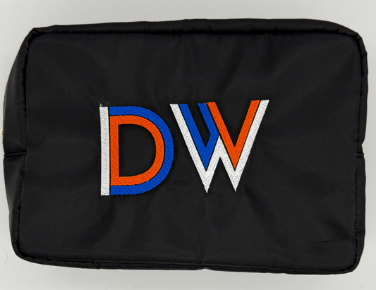 Monogramed Zipper Pouch Travel Bag image 0