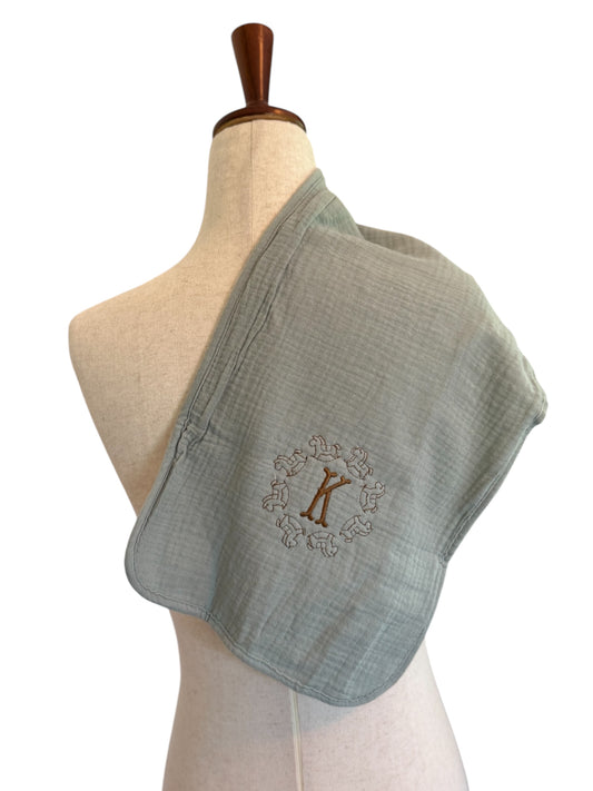 Personalized Embroidered Burp Cloth – Custom Baby Burpee Towel Gift