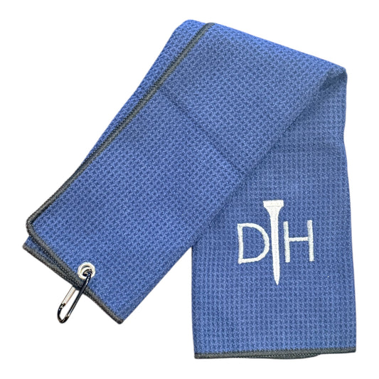 Grommeted Microfiber Monogramed Golf Towel