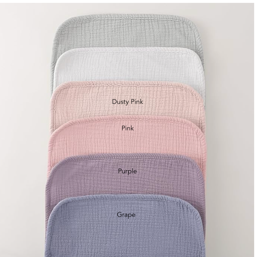 Personalized Embroidered Burp Cloth – Custom Baby Burpee Towel Gift