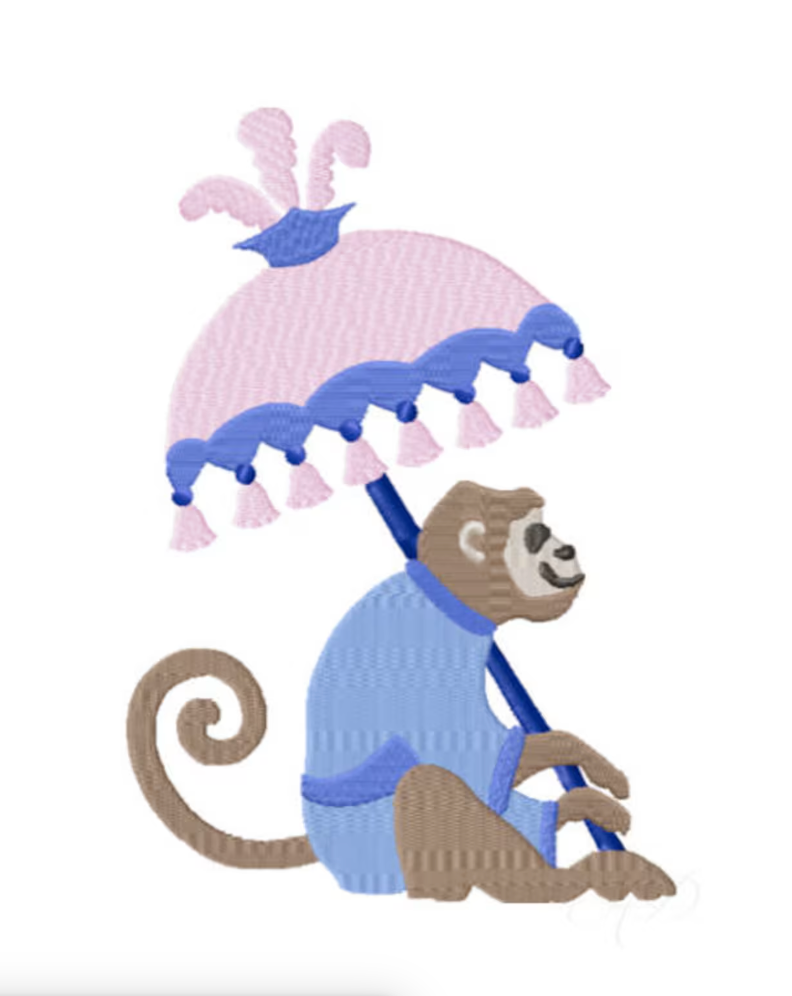 Custom Embroidered Striped Zip Cosmetic Case | Personalized Terry Makeup Bag | Monogrammed Pouch | Gift for Her