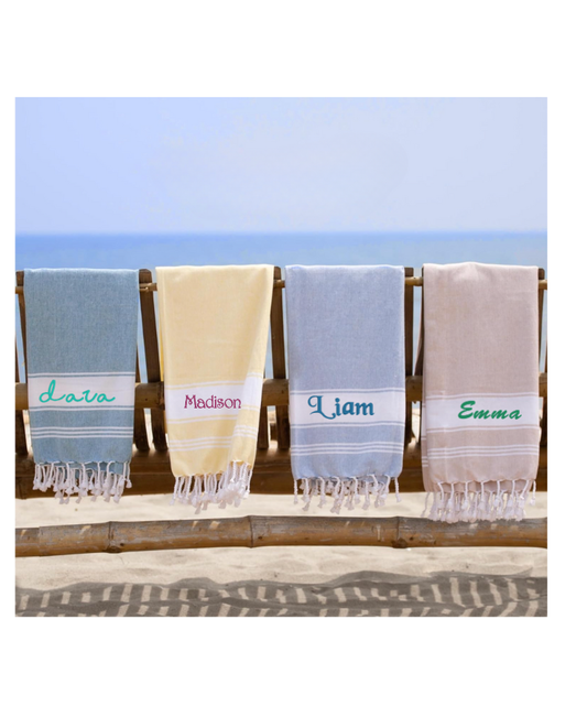 The Personalized Turkish Beach Towel