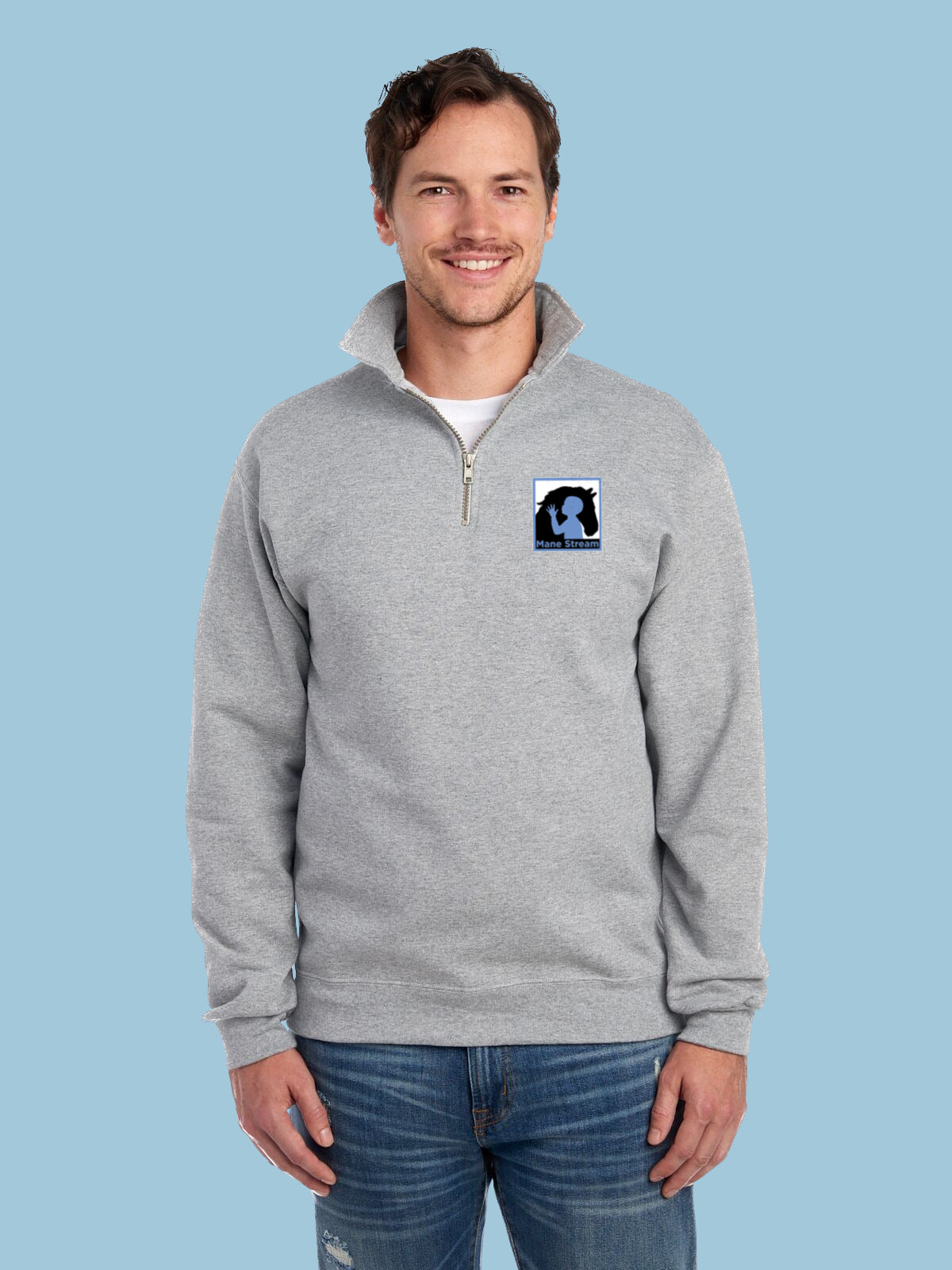 Mane Stream  Unisex 1/4 Zip Fleece image 2