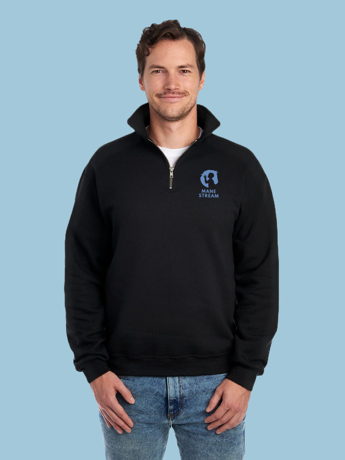 Mane Stream  Unisex 1/4 Zip Fleece image 0