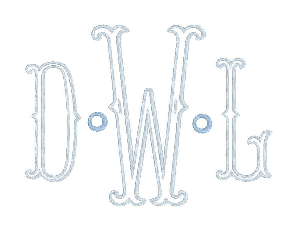 Monogramed Zipper Pouch Travel Bag image 10