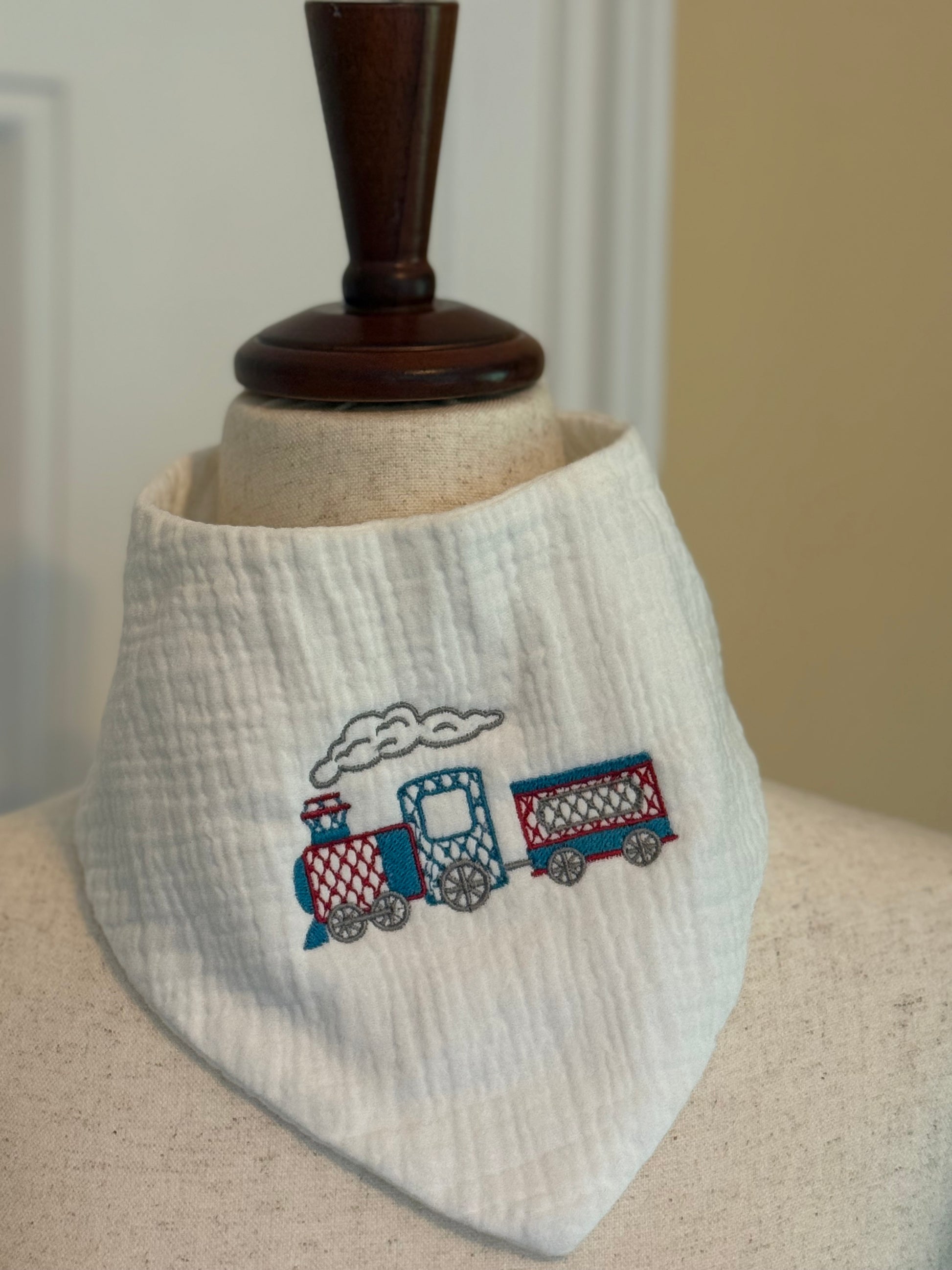 Embroidered Baby Bandana Bib image 5