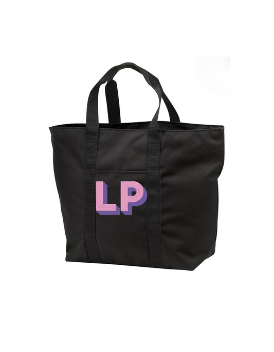 Monogrammed Large Zip Tote Bag image 0