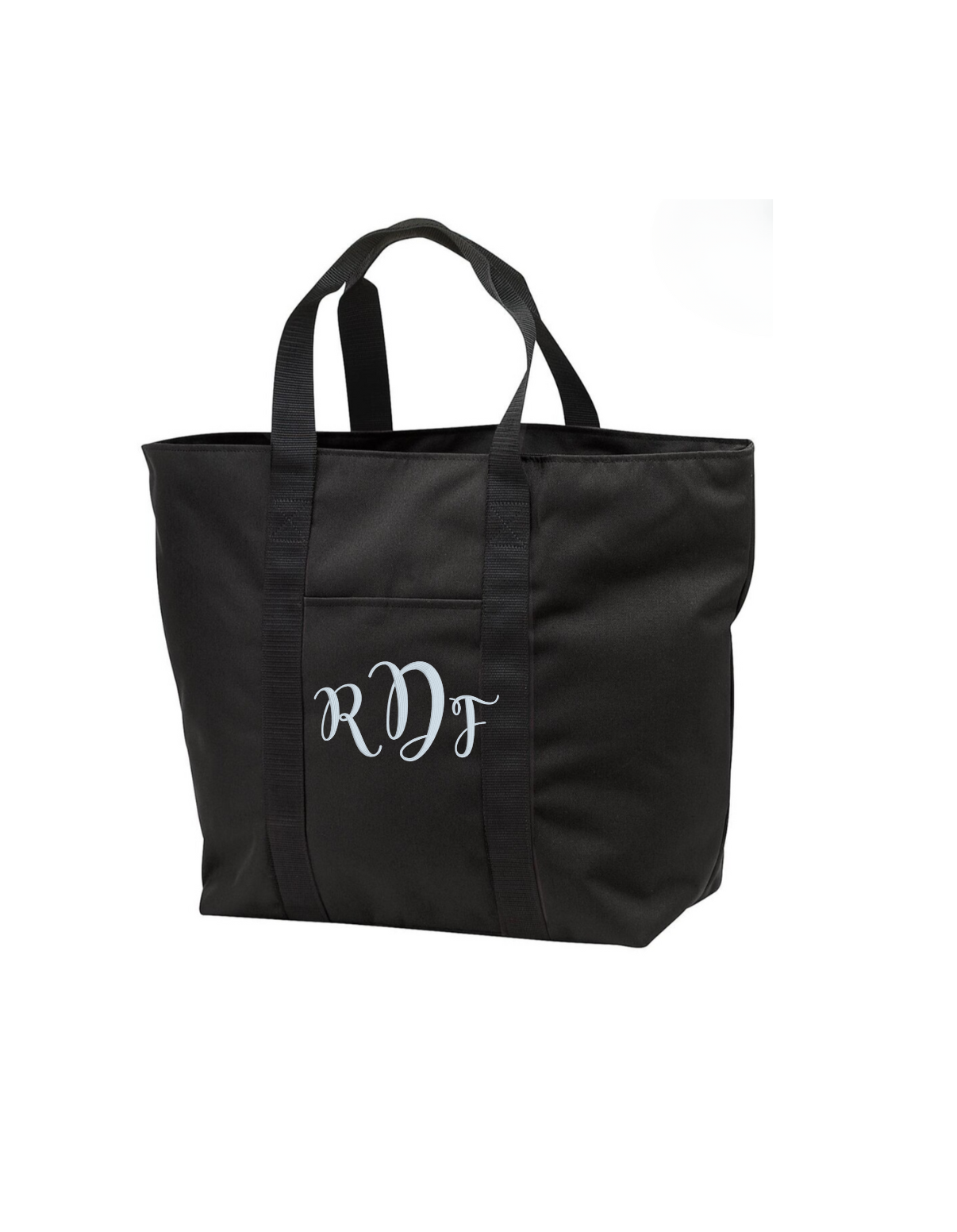 Monogrammed Large Zip Tote Bag image 4