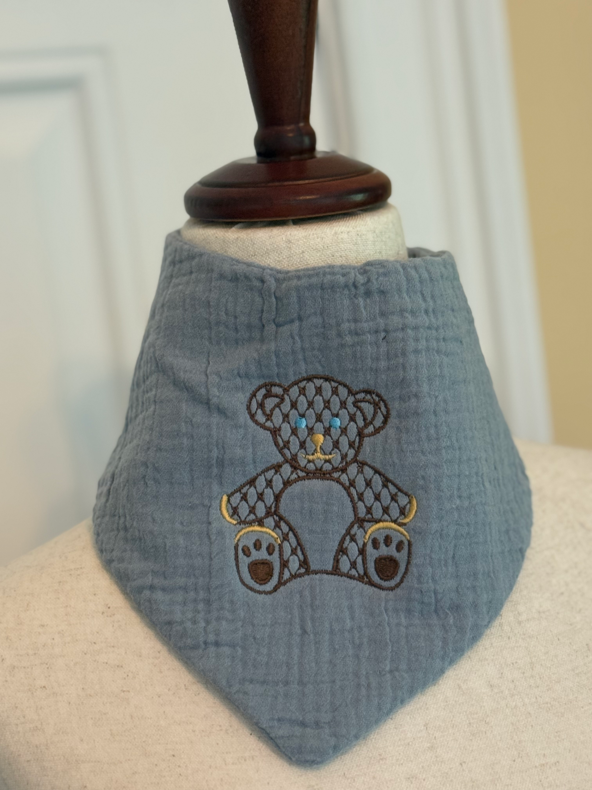 Embroidered Baby Bandana Bib image 6